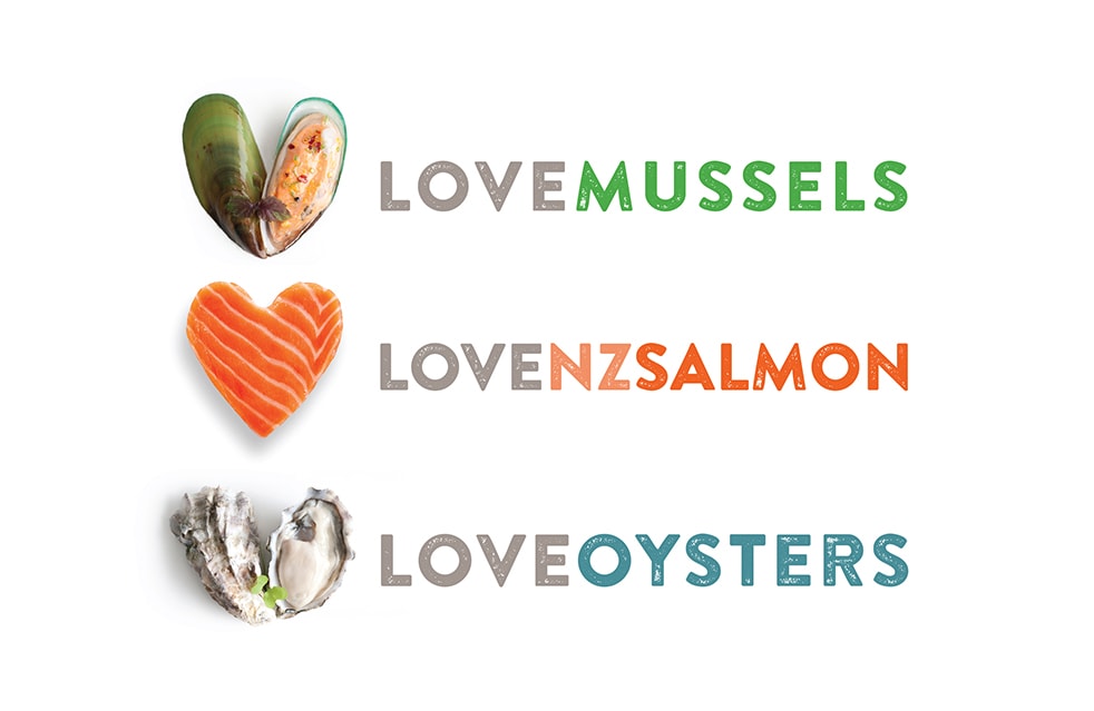 Graphic Design for Love Seafood campaign nelson