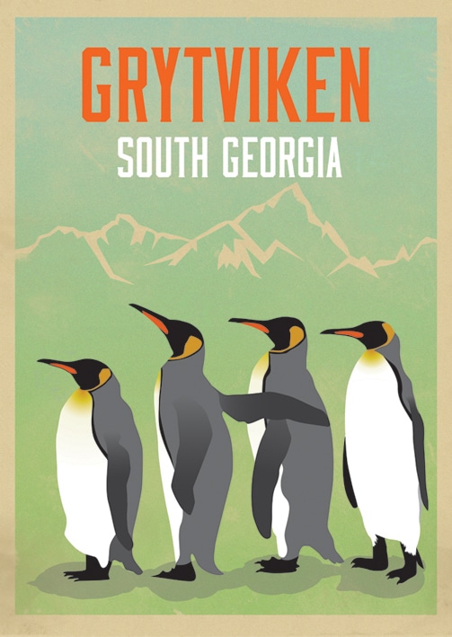 Design posters for Gryvyken, South Georgia