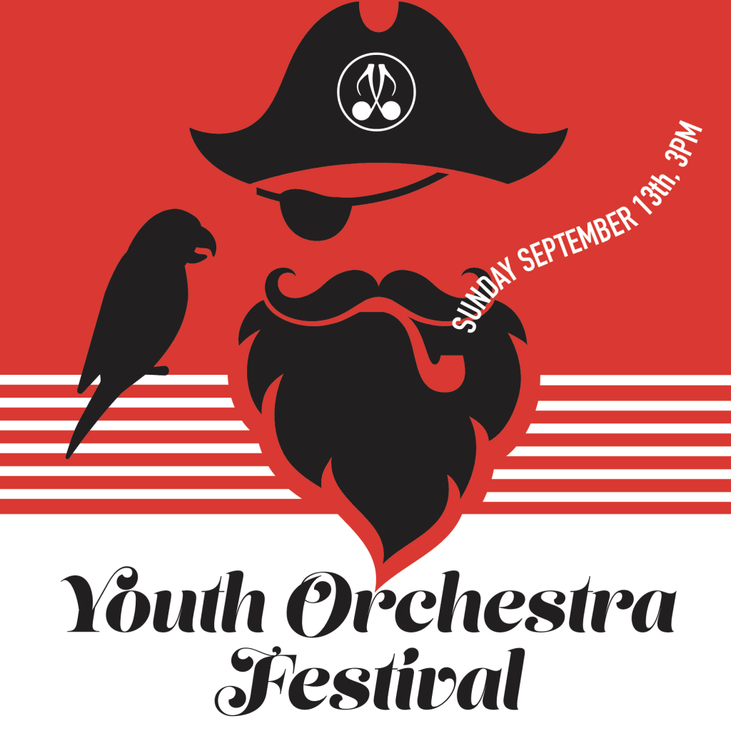 Design poster for Youth Orchestra Pirate Festival designed by Revelldesign