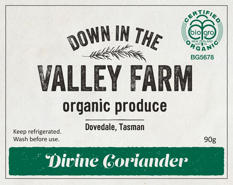 Label design for Valley Farm