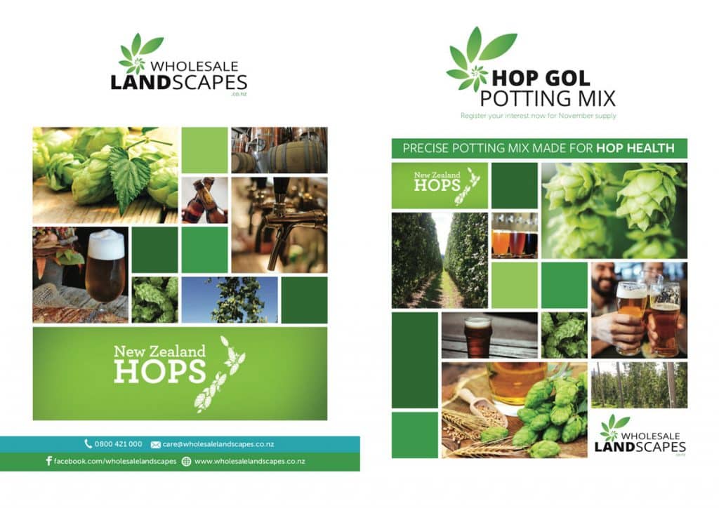 Hops Proposal cover design for Wholesale Landscapes