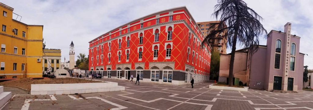Tirana - Colour on buildings